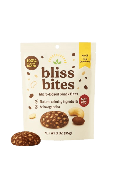 Bliss Bites colorful packaging